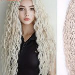 BRAID HAIR WAVY for CROCHET 75cm #60 White XL