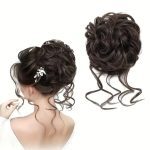 ΚΟΤΣΟΣ ΜΑΛΛΙΩΝ με λάστιχο * Καστανό σκούρο