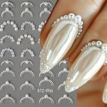 ΑΥΤΟΚΟΛΛΗΤΑ ΓΙΑ ΝΥΧΙΑ * STZ-P06 Wite Pearl