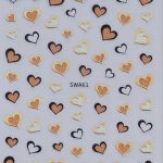 ΑΥΤΟΚΟΛΛΗΤΑ ΓΙΑ ΝΥΧΙΑ * SWA61 Hearts