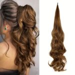 PONYTAIL ΜΕ ΣΥΡΜΑ WAVY 60cm - Καστανό ανοιχτό καραμελέ