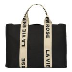 ΤΣΑΝΤΑ SHOPPER BAG La vie en rose - Black