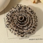 ΚΑΡΦΙΤΣΑ ΠΕΤΟΥ Animal Print Flower - Gray Brown - Image 3