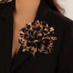 ΚΑΡΦΙΤΣΑ ΠΕΤΟΥ Animal Print Flower - Brown Black