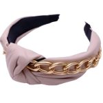 ΣΤΕΚΑ ΜΑΛΛΙΩΝ ΤΟΥΡΜΠΑΝ ΜΕ ΧΡΥΣΑΦΙ ΑΛΥΣΙΔΑ #1038 Beige