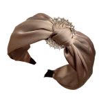 ΣΤΕΚΑ ΜΑΛΛΙΩΝ ΣΑΤΕΝ STRASS ΚΟΣΜΗΜΑ #7571 Brown