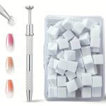 ΣΦΟΥΓΓΑΡΑΚΙΑ για OMBRE Σετ 50 τμχ με απλικατερ - White