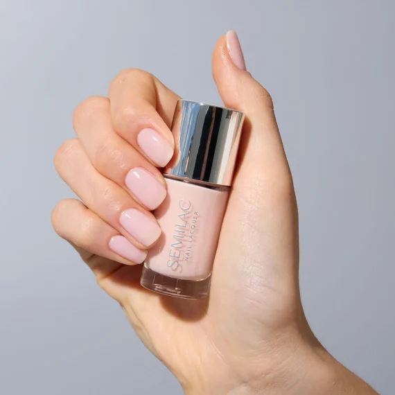 SEMILAC Nail Lacquer 9ml #101 Sheer Nude - Image 3