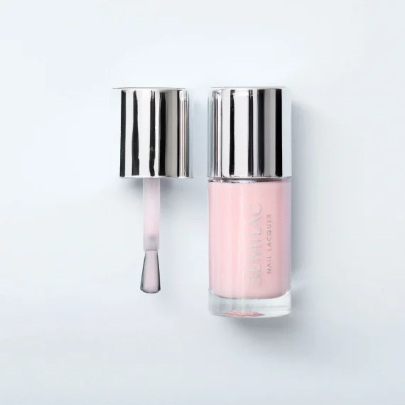 SEMILAC Nail Lacquer 9ml #102 Sheer Milky Pink - Image 2