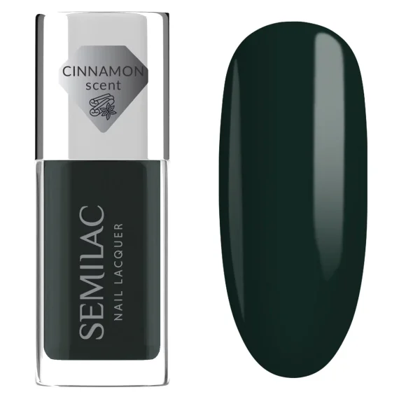 SEMILAC Nail Lacquer 9ml #114 Bottle Green - Image 1