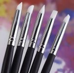 ΠΙΝΕΛΟ ΣΙΛΙΚΟΝΗΣ για NAIL ART ΣΕΤ 5τμχ