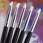 ΠΙΝΕΛΟ ΣΙΛΙΚΟΝΗΣ για NAIL ART ΣΕΤ 5τμχ