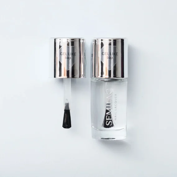 SEMILAC Nail Lacquer TOP GEL LIKE 9ml - Image 2