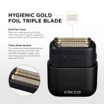COCCO SHAVER IMPACTO MICRO Wet-Dry Triple Foil - Black - Image 2