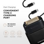 COCCO SHAVER IMPACTO MICRO Wet-Dry Triple Foil - Black - Image 3