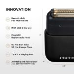 COCCO SHAVER IMPACTO MICRO Wet-Dry Triple Foil - Black - Image 5