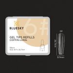 BLUESKY GEL TIPS REFILLS No 6 50τμχ  - COFFIN LONG - Image 2