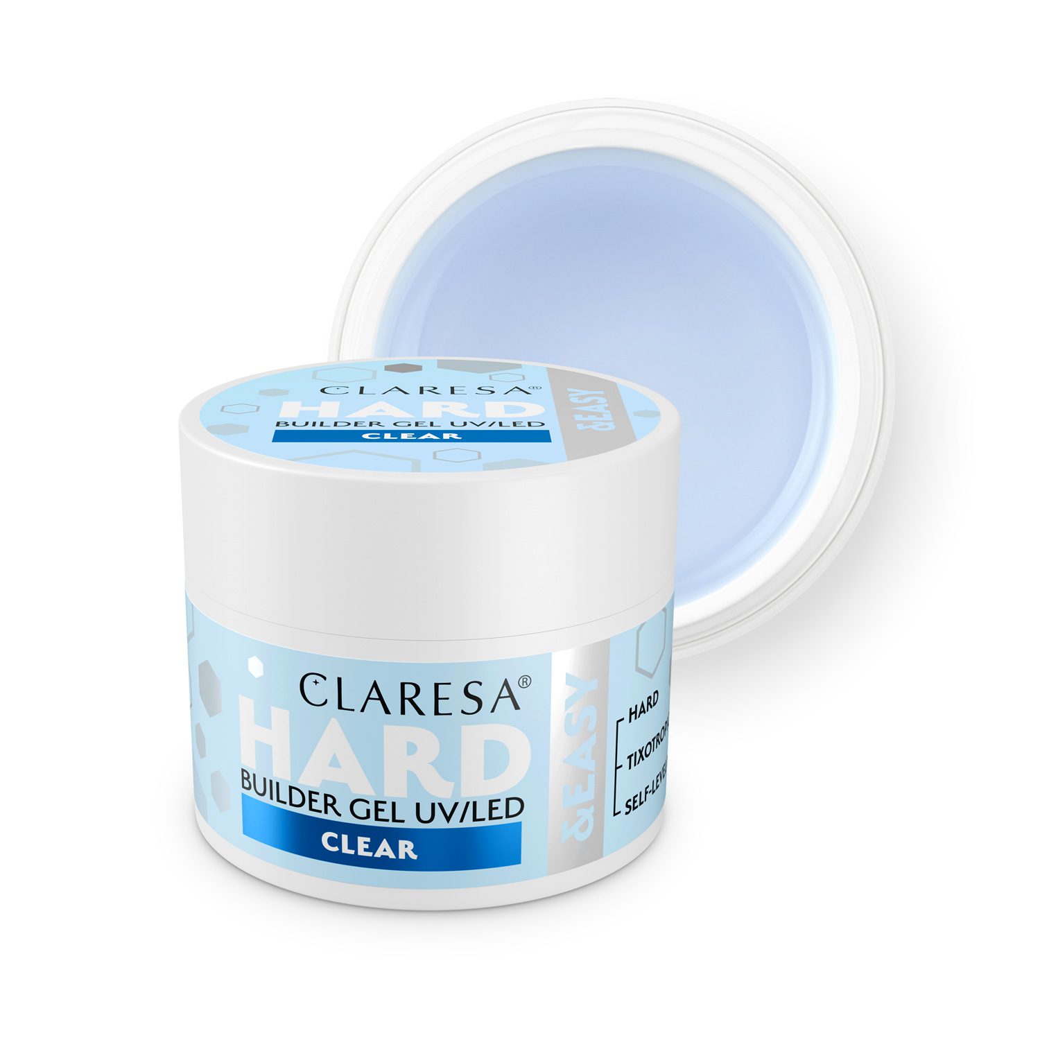 Claresa_HARD&EASY_CLEAR CLARESA HARD&EASY Builder Gel CLEAR 12gr - Image 1
