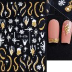 ΑΥΤΟΚΟΛΛΗΤΑ ΝΥΧΙΩΝ X-mas #LS-J26 X-MAS