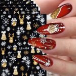 ΑΥΤΟΚΟΛΛΗΤΑ ΝΥΧΙΩΝ X-mas #LS-J24 X-MAS