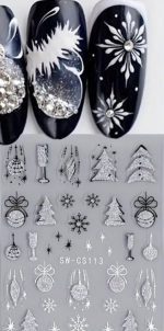 ΑΥΤΟΚΟΛΛΗΤΑ ΝΥΧΙΩΝ X-mas #SW-CS113 X-MAS - Image 2