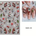 ΑΥΤΟΚΟΛΛΗΤΑ ΝΥΧΙΩΝ X-mas #SWO-35 X-MAS