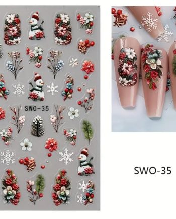ΑΥΤΟΚΟΛΛΗΤΑ ΝΥΧΙΩΝ X-mas #SWO-35 X-MAS