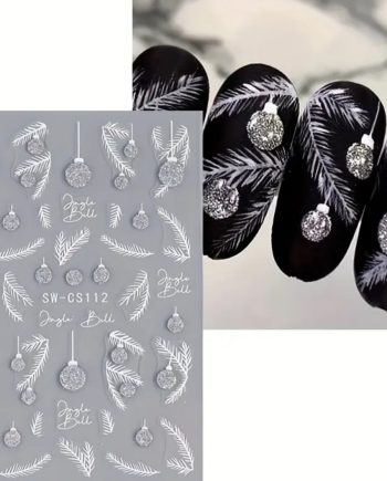 ΑΥΤΟΚΟΛΛΗΤΑ ΝΥΧΙΩΝ X-mas #SW-CS112 X-MAS