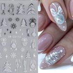 ΑΥΤΟΚΟΛΛΗΤΑ ΝΥΧΙΩΝ X-mas #SW-CS113 X-MAS