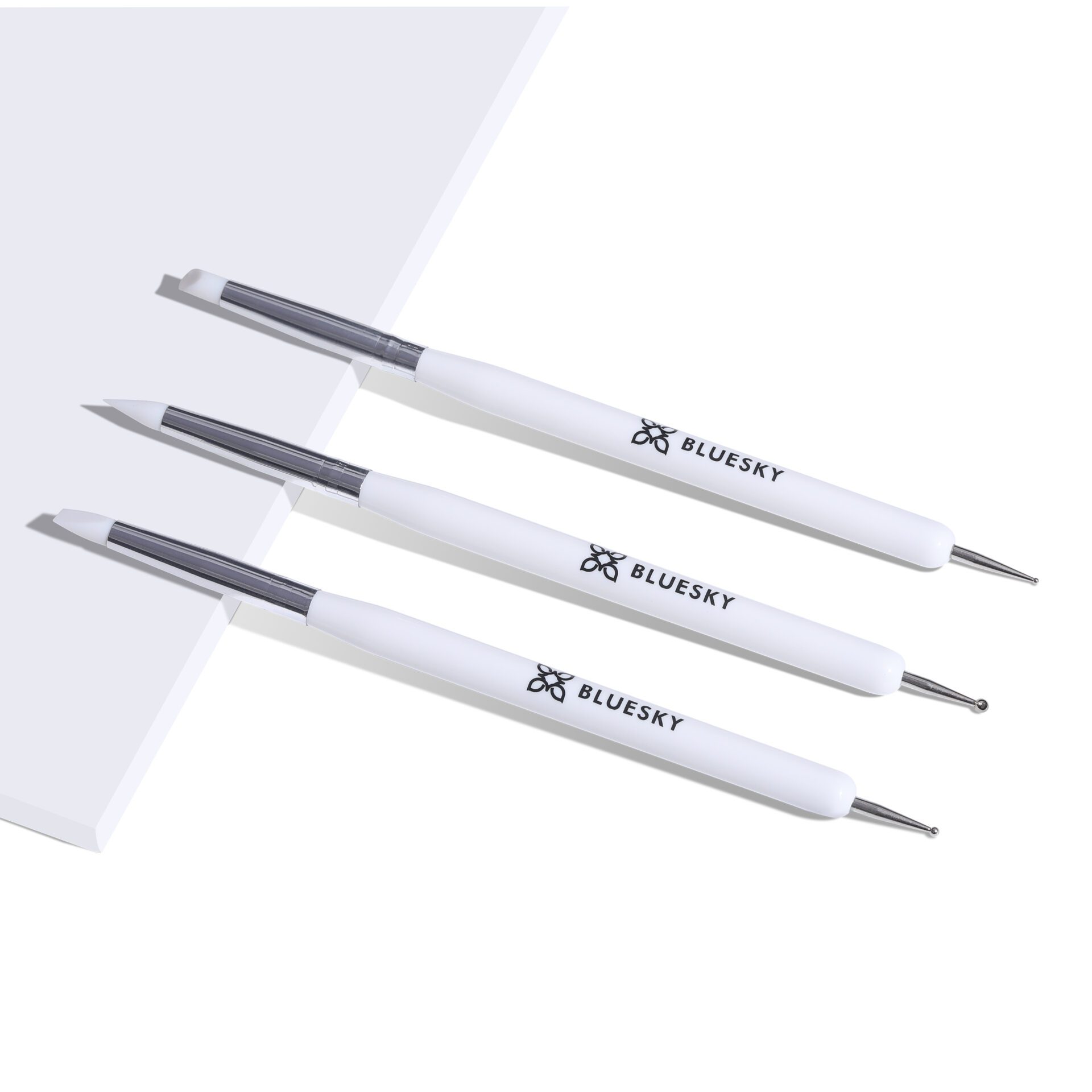 BLUESKY DOTTING TOOLS 1 BLUESKY DOUBLE PEN DOOTING + SILICONE SET 3pcs - Image 1