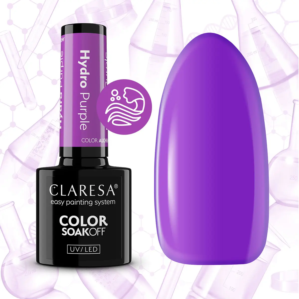 Hydro Purple 1 CLARESA Ημιμόνιμο 5ml HYDRO PURPLE - Image 1