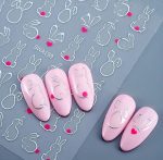 ΑΥΤΟΚΟΛΛΗΤΑ ΓΙΑ ΝΥΧΙΑ SWA199 - Easter Banny Gold 2τμχ - Image 3