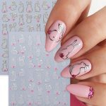 ΑΥΤΟΚΟΛΛΗΤΑ ΓΙΑ ΝΥΧΙΑ SWA199 - Easter Banny Gold 2τμχ