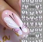 ΑΥΤΟΚΟΛΛΗΤΑ ΓΙΑ ΝΥΧΙΑ 5D  JI-5D143 - Butterflies - Image 2