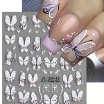 ΑΥΤΟΚΟΛΛΗΤΑ ΓΙΑ ΝΥΧΙΑ 5D  JI-5D143 - Butterflies