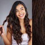 INDIVA ΤΡΕΣΑ ΑΡΑΦΤΗ 55-60cm 50gr #1C Mocha Brown - Image 2