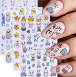 ΑΥΤΟΚΟΛΛΗΤΑ ΓΙΑ ΝΥΧΙΑ SW-CS221 - Happy Easter - Image 2