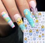 ΑΥΤΟΚΟΛΛΗΤΑ ΓΙΑ ΝΥΧΙΑ SW-CS222 - Easter Chicken #1