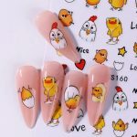 ΑΥΤΟΚΟΛΛΗΤΑ ΓΙΑ ΝΥΧΙΑ SW-CS160 - Easter Chicken #2