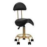 ΣΚΑΜΠΩ ΕΡΓΑΣΙΑΣ τροχήλατο με πλάτη 6001-G Gold Black