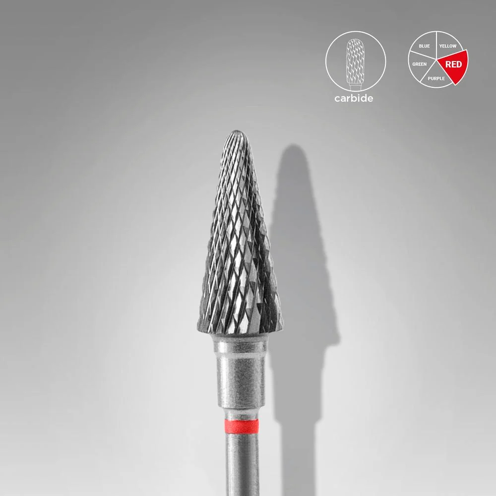 Frezaki 4 1 STALEKS ΦΡΕΖΑ ΚΑΡΒΙΔΙΟΥ ΚΩΝΙΚΗ EXPERT-71 6mm/14mm Red - FT71R060/14 - Image 1