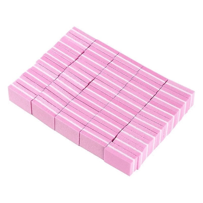 MINI BUFFER PINK 50TMX MINI BUFFER BLOCK #100/180 - Pink 50τμχ - Image 1